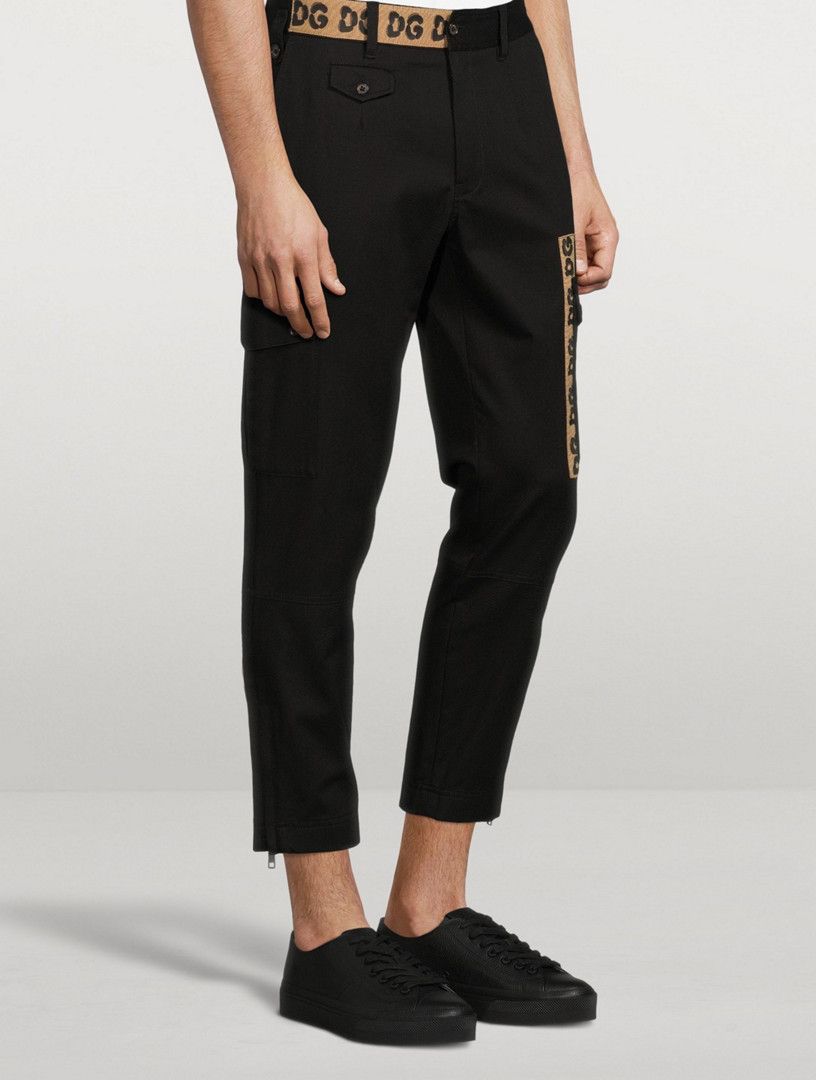 Dolce & Gabbana o1y0125 Logo Cargo Pant in Black Size US 42 / EU 58 - 4 Thumbnail