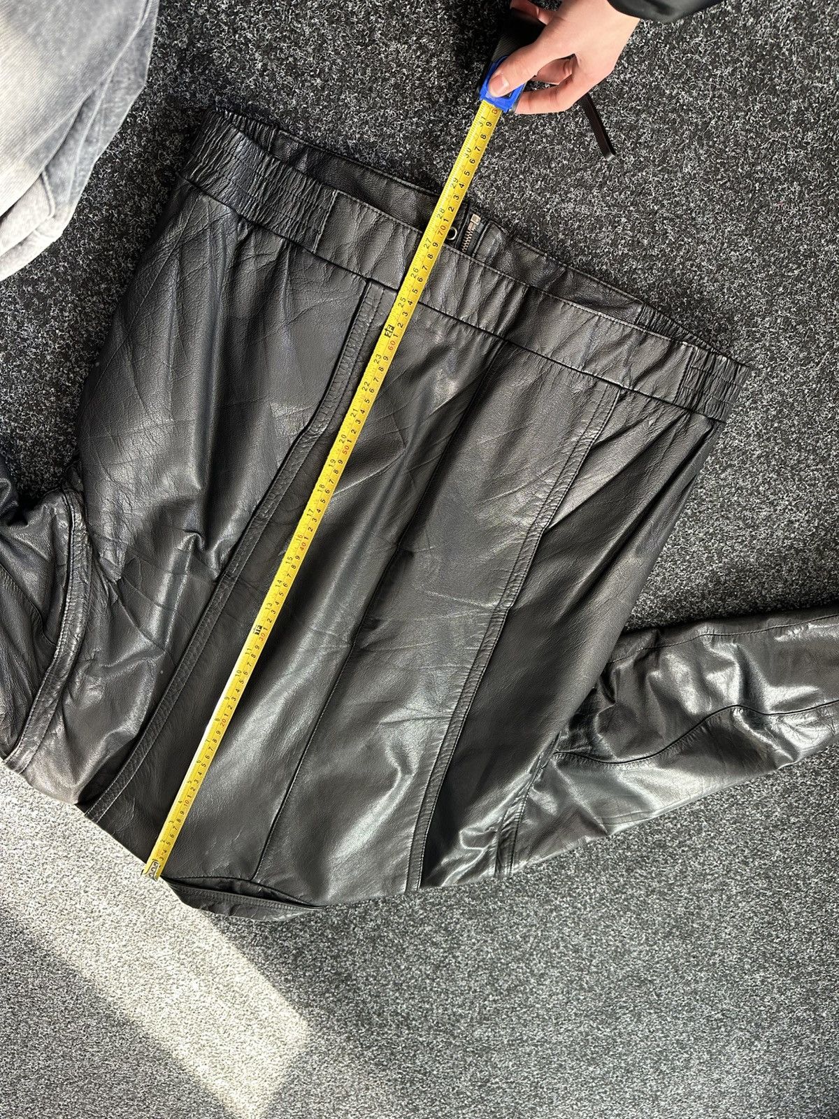 Vintage 🚨Vintage 90s Leather Biker Jacket-West Style Maison Margiela Size US L / EU 52-54 / 3 - 13 Thumbnail