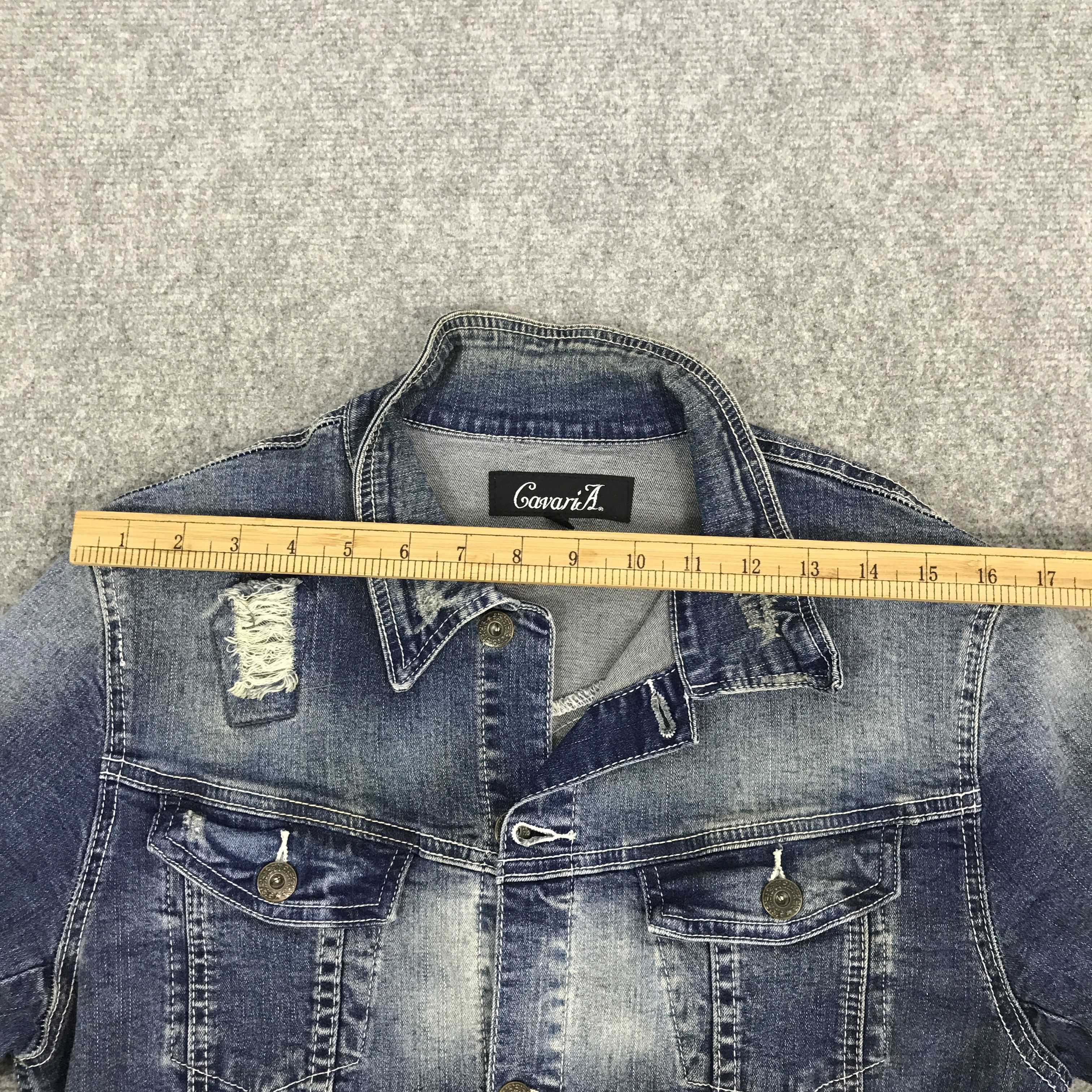 Japanese Brand Gavaria Distressed Button denim jacket Size US L / EU 52-54 / 3 - 5 Thumbnail