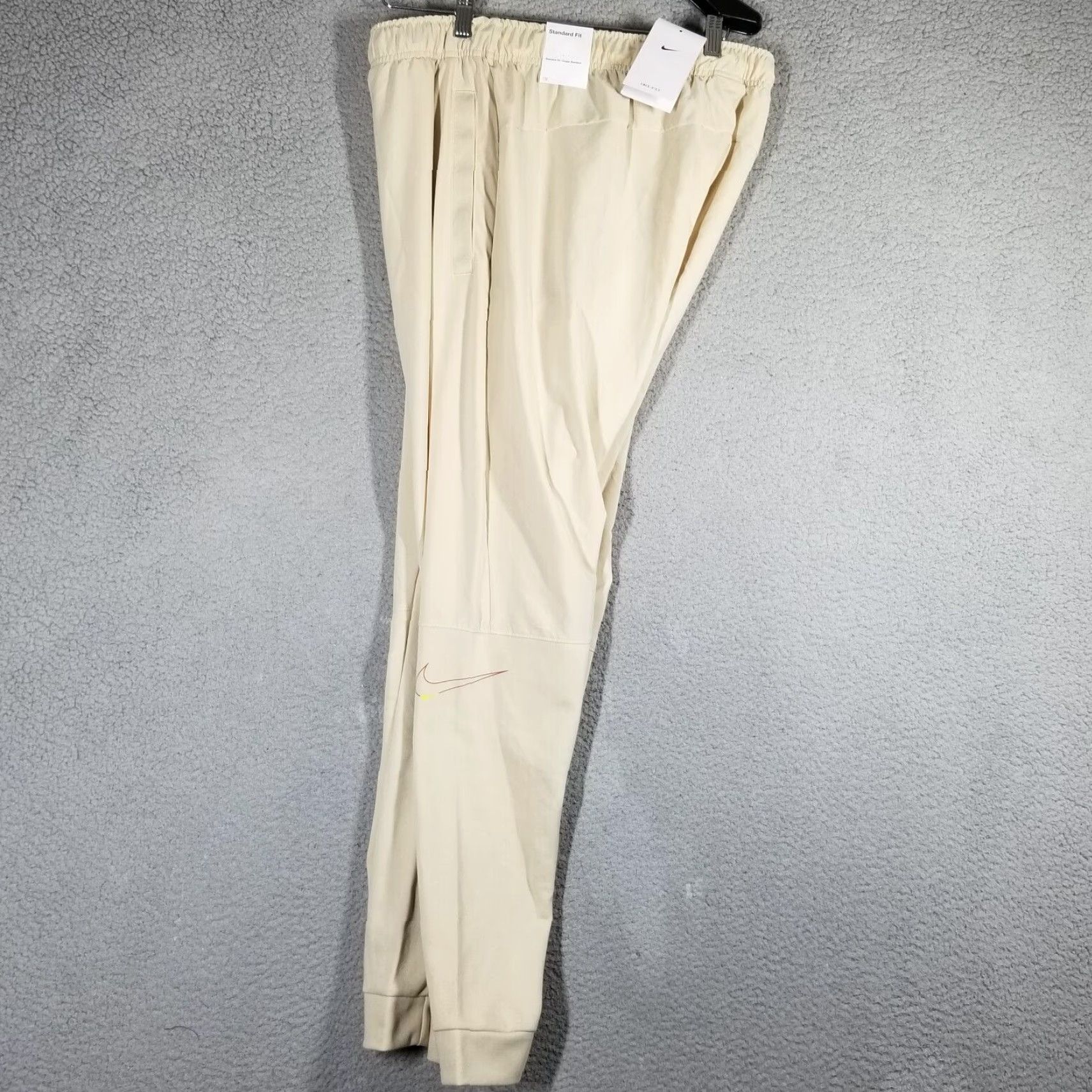 Nike Nike Jogger Pants Mens L Beige Tapered Dri-Fit Training NSW - Athletic, Sport, Activewear Size US 33 - 3 Thumbnail