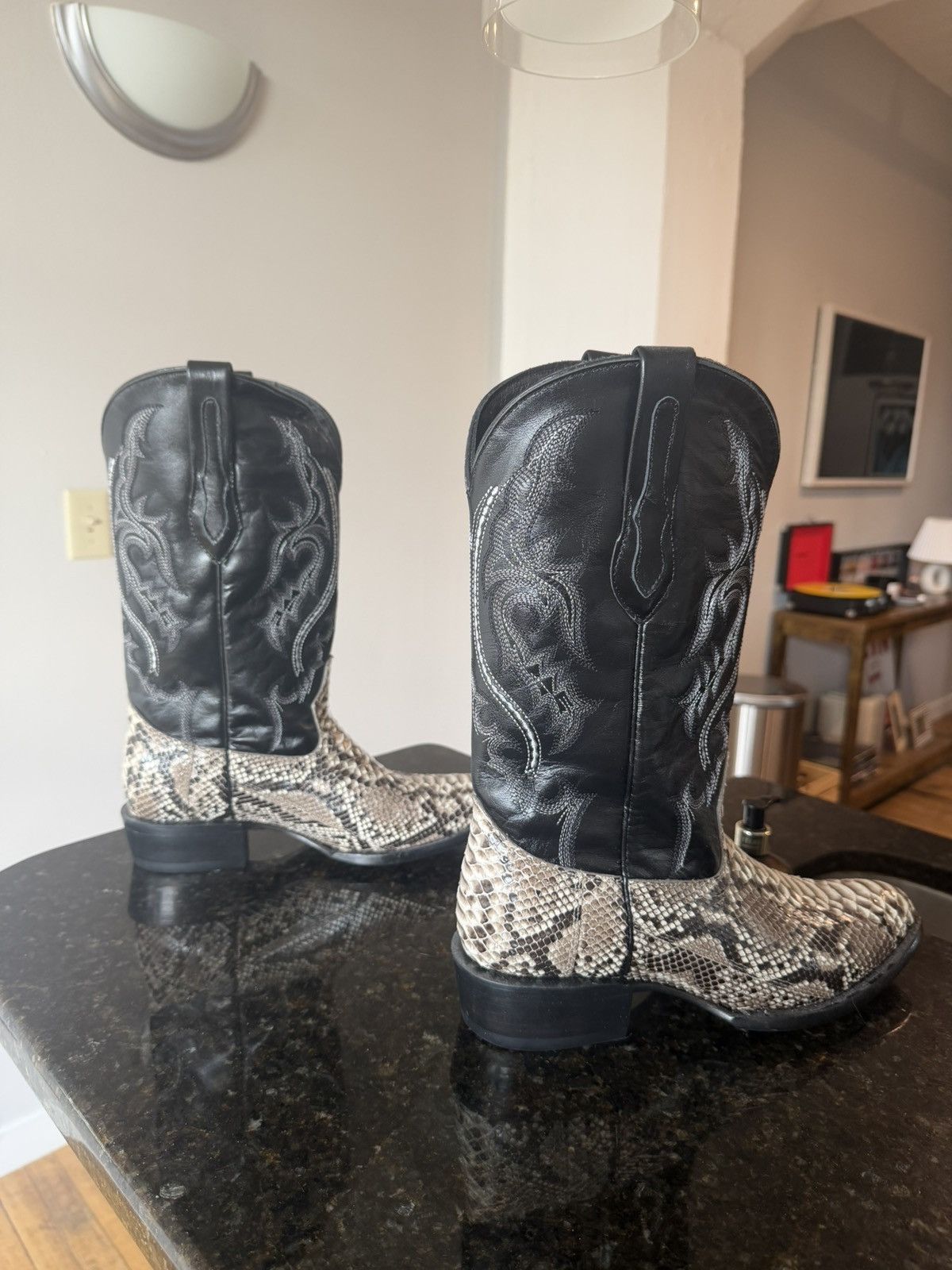 Other J.B. Dillon Reserve Genuine Python Original Cowboy Boots Size US 8 / EU 41 - 3 Thumbnail