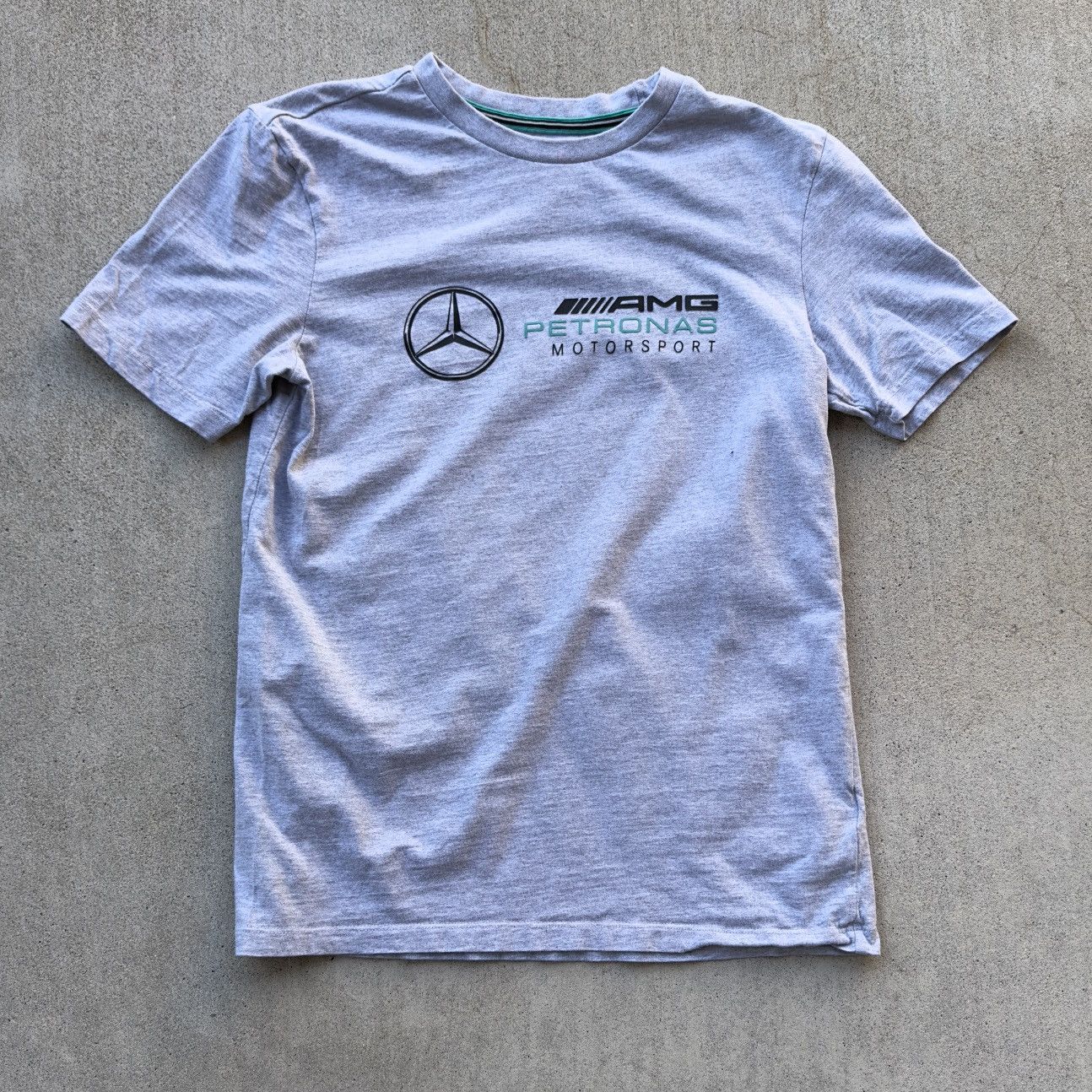 Mercedes-Benz Mercedes AMG Petronas F1 T Shirt Men Size XS Gray Size US XS / EU 42 / 0 - 1 Thumbnail