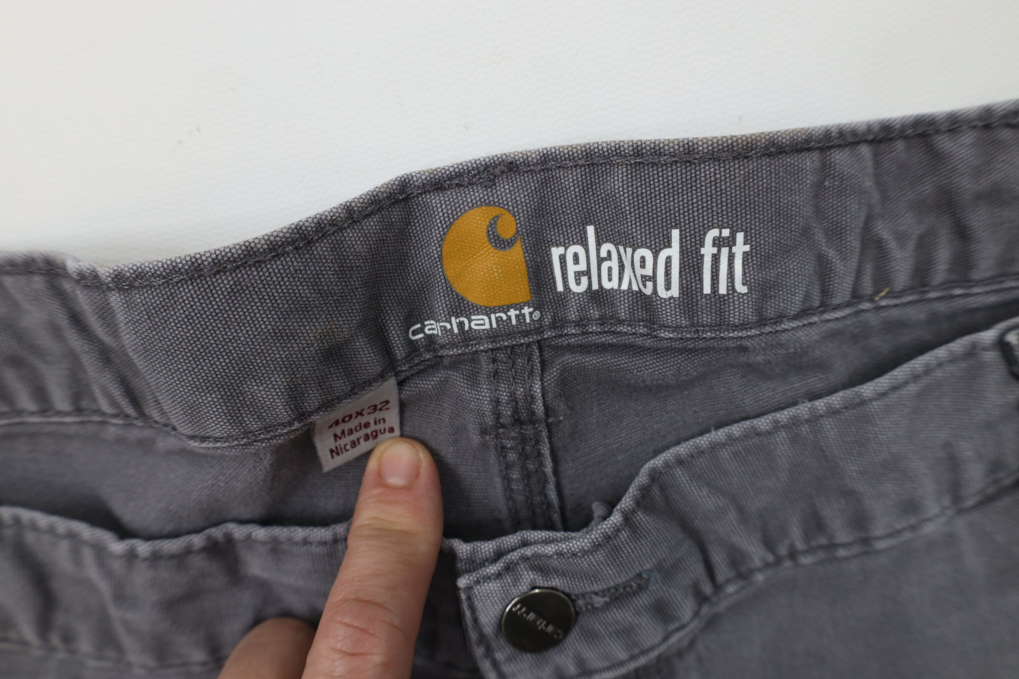 Carhartt Vintage Carhartt Spell Out Canvas Wide Leg Dungaree Pants Size US 40 / EU 56 - 9 Thumbnail