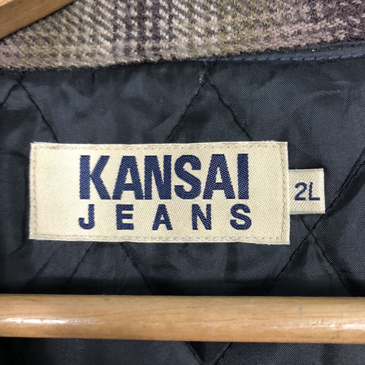 Japanese Brand 🔥VINTAGE WORK SHIRT CHORE JACKET KANSAI JEANS TARTAN DESIGN Size US XL / EU 56 / 4 - 21 Thumbnail