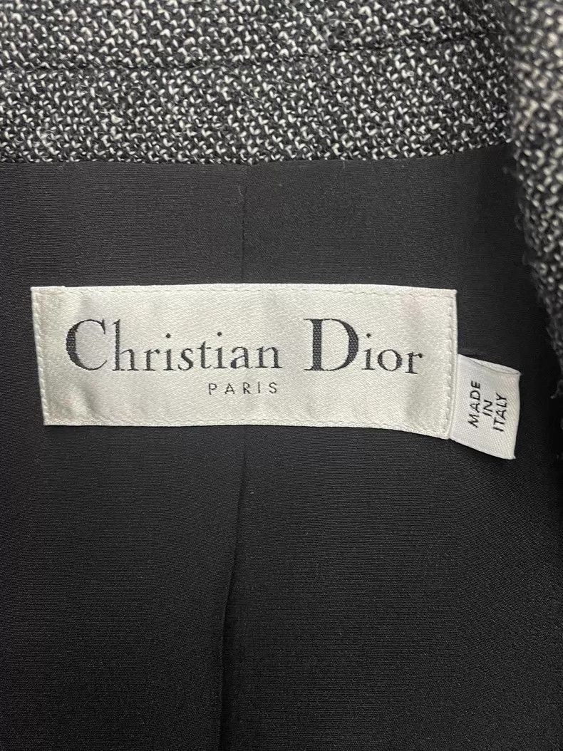 Dior Dior Gray letter suit jacket Size XXS / US 00 / IT 34 - 4 Thumbnail