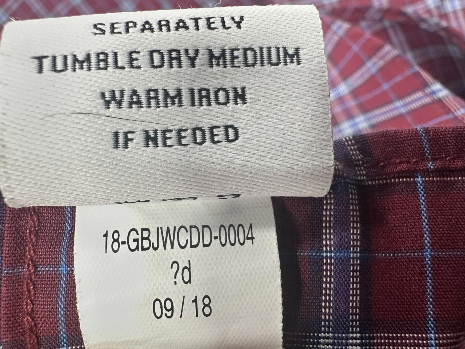 Other Berkley Jensen Wrinkle Free Plaid Button Up Oxford Red XL Size US XL / EU 56 / 4 - 7 Thumbnail