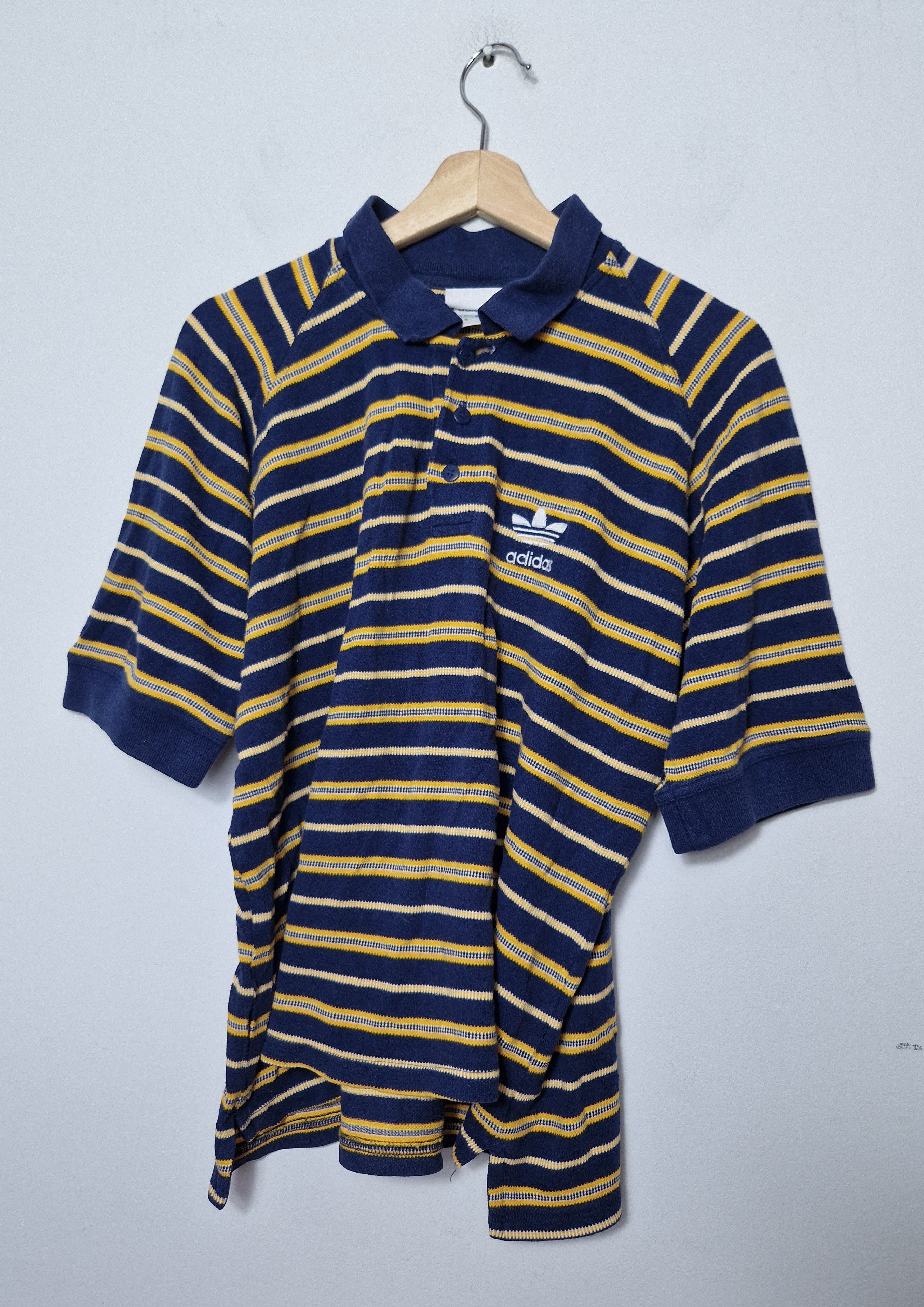 Adidas Adidas vintage 90s knitted polo Size US M / EU 48-50 / 2 - 1 Thumbnail