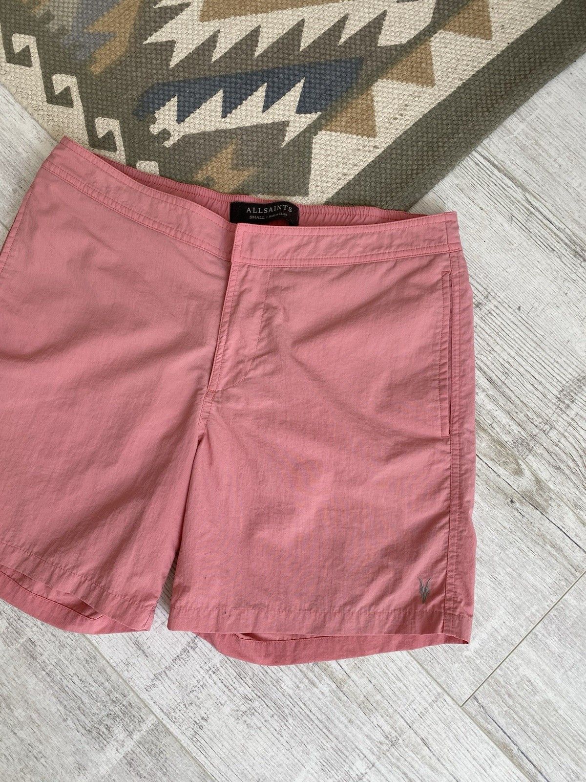 Allsaints Allsaints Mens Nylon Pink Beach Casual Shorts Size S Size US 30 / EU 46 - 4 Thumbnail