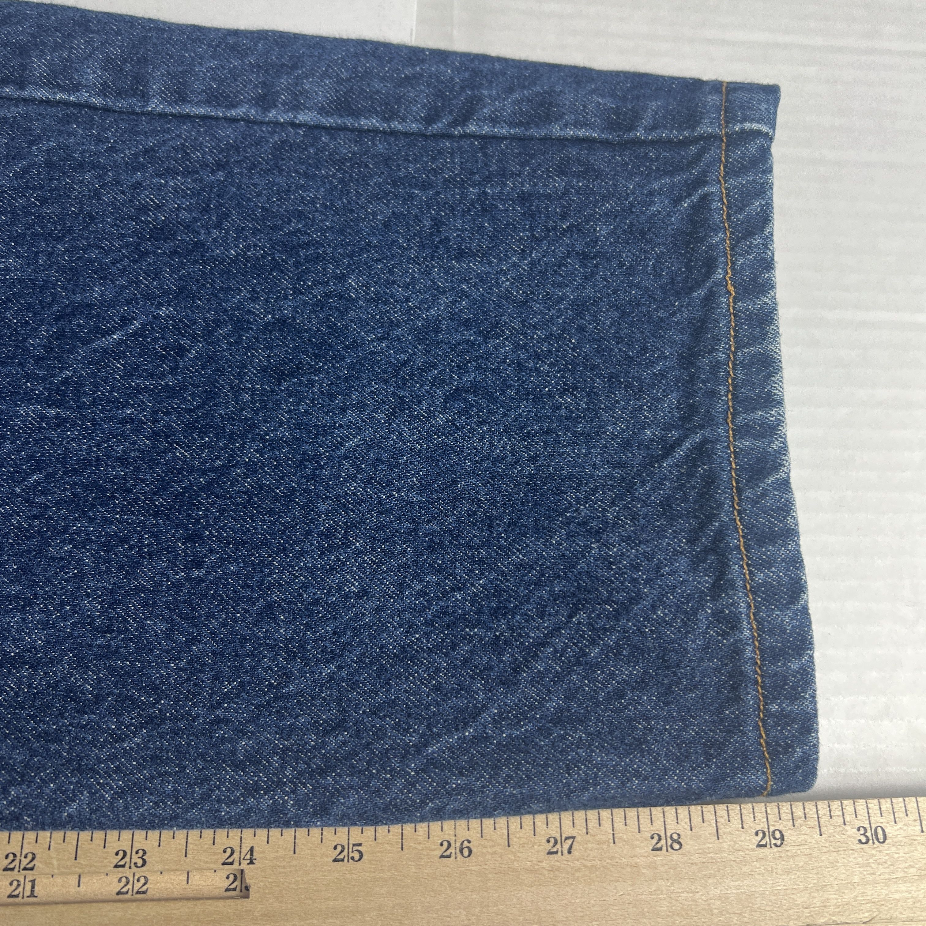 Levi's × Vintage VTG 90s Levi's Jean 505 Straight Dark Blue Denim Orange Tab Size US 37 - 17 Thumbnail