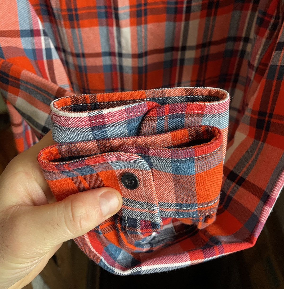 Diesel Diesel Men Long Sleeves Plaid Flannel Shirt Size XL Size US XL / EU 56 / 4 - 12 Thumbnail