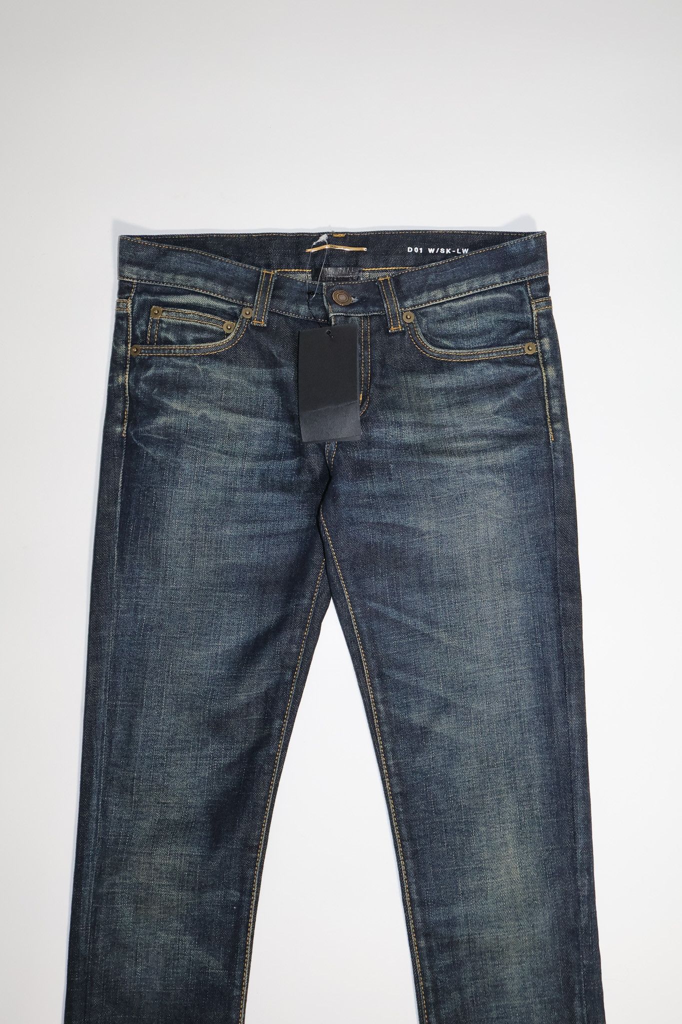 Saint Laurent Paris Saint Laurent Paris SS13 D01 Women's Low Waist Skinny Denim Size 24" / US 00 / IT 34 - 3 Thumbnail