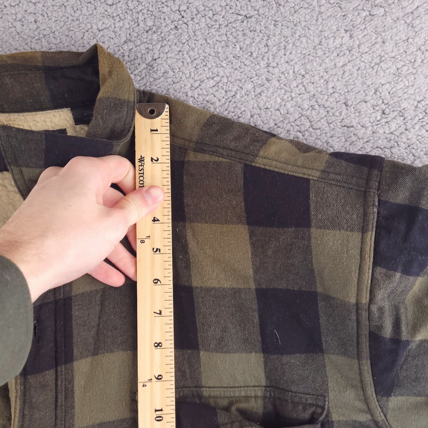 Vintage RedHead Jacket Mens 2XL Plaid Flannel Overcoat Brown Work Casual Sherpa Coat Size US XXL / EU 58 / 5 - 7 Thumbnail