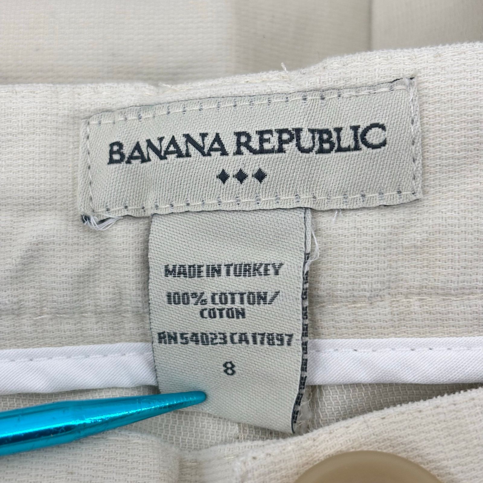Banana Republic Banana Republic Women’s Beige Pants Size 8 Beige Career Size 30" / US 8 / IT 44 - 3 Thumbnail