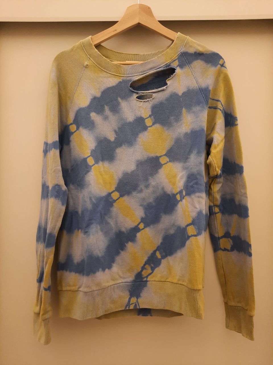 Saint Laurent Paris Tie Dye Destroyed Sweatshirt Size US XS / EU 42 / 0 - 1 Thumbnail