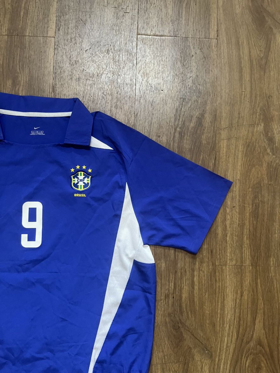 Nike Jersey Nike Brazylia Ronaldo Nazario 2002 Away Size US L / EU 52-54 / 3 - 3 Thumbnail