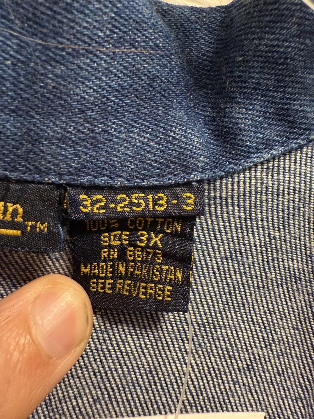 Designer Vintage 3X Hunter’s Run Denim Blazer Jacket Oversized Size ONE SIZE - 4 Thumbnail