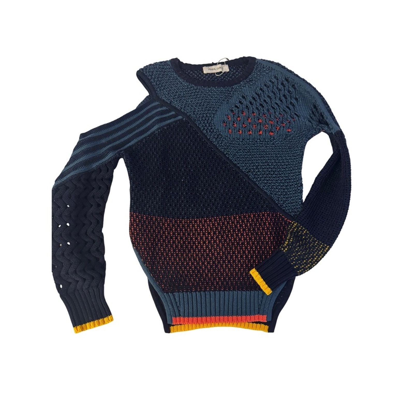Prabal Gurung Prabal Gurung Colorblock Open Knit Sweater – Size S Size S / US 4 / IT 40 - 1 Thumbnail