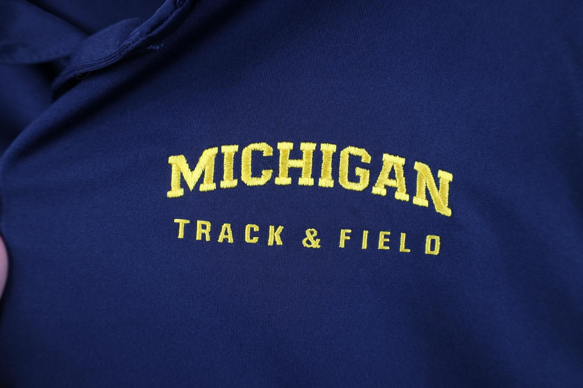 Nike Nike University of Michigan Track and Field Polo Shirt Size US L / EU 52-54 / 3 - 4 Thumbnail