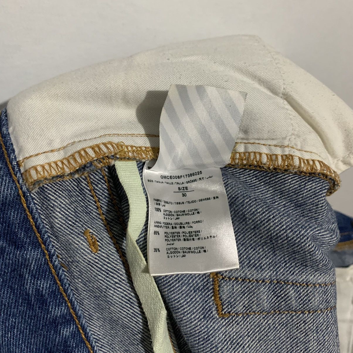 Off-White Off-White "Cropped Fit" OG Diagonal Stripe Denim Jeans Size US 30 / EU 46 - 18 Thumbnail