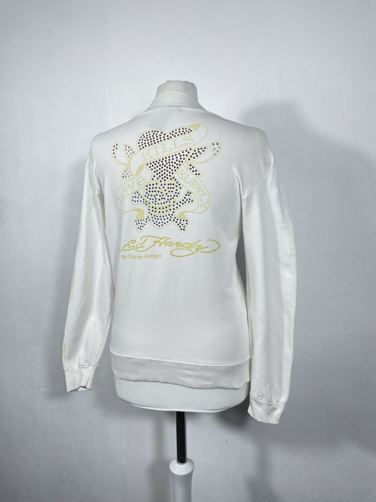 Christian Audigier × Ed Hardy × Vintage Ed Hardy x Christian Audigier Retro 00s Hoodie Swag Drip Size M / US 6-8 / IT 42-44 - 2 Thumbnail