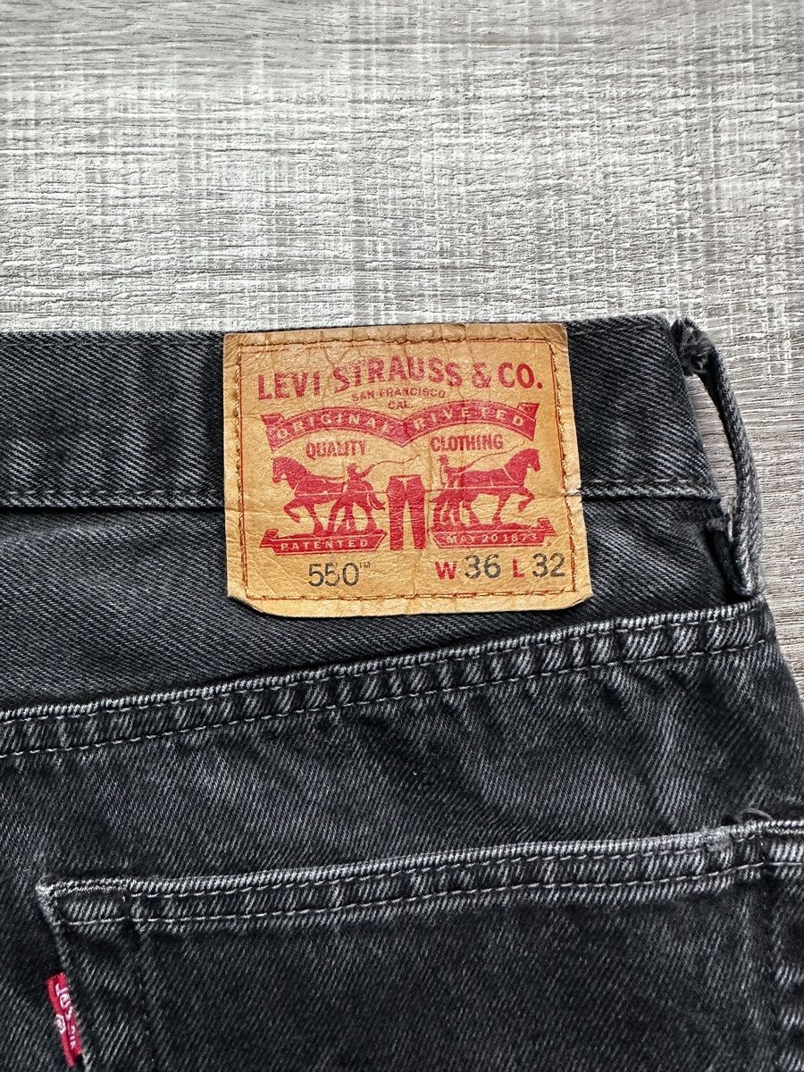 Levi's Levi’s 550 Relaxed Fit Jeans – Black – 36W x 32L Size US 36 / EU 52 - 2 Thumbnail