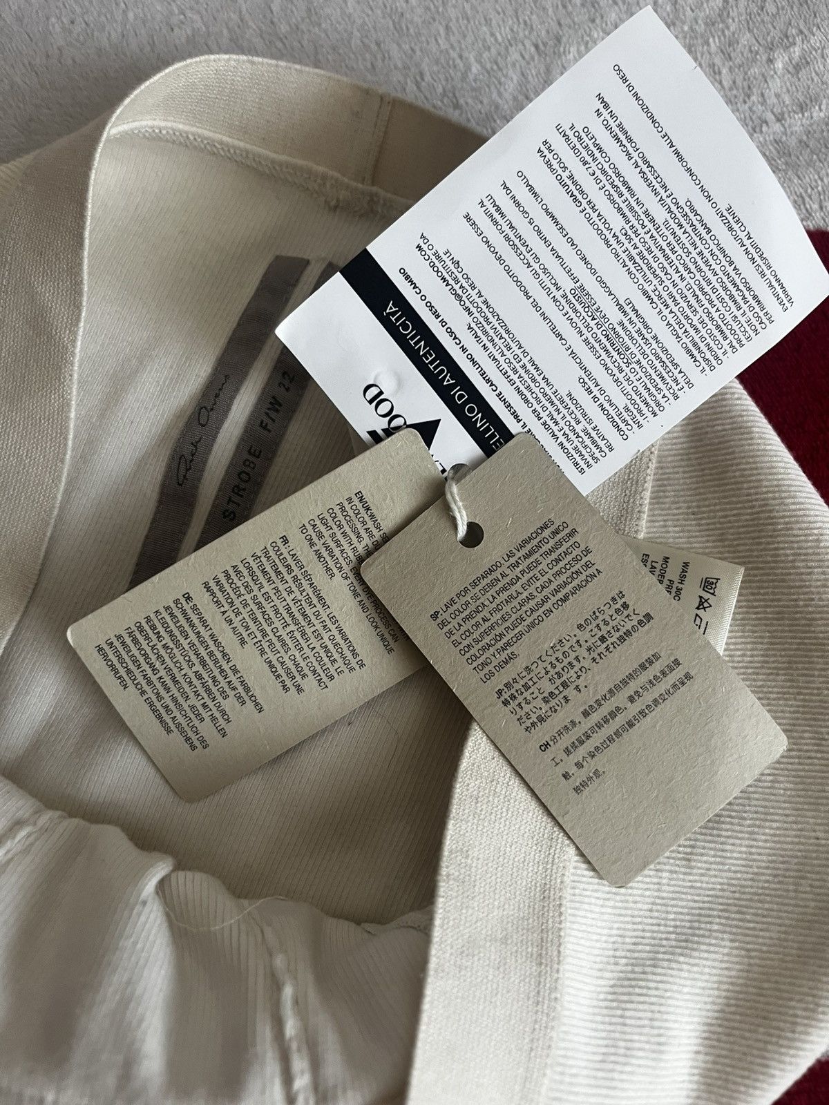 Rick Owens Rick Owens Rib Briefs Natural Made in Italy Underwear RO Size US 32 / EU 48 - 14 Thumbnail