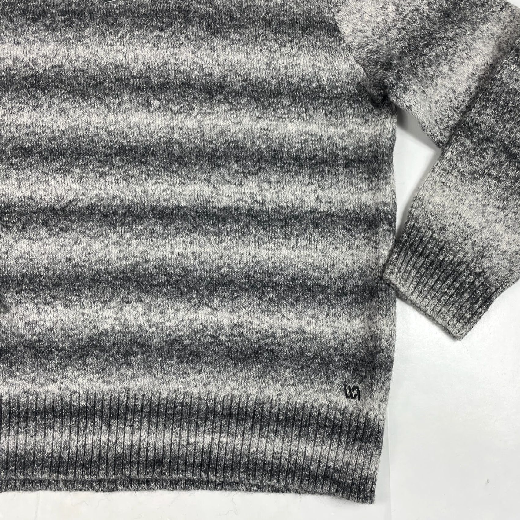 Vintage VINTAGE VRST Sweater Mens XL Gray Long Sleeve Pullover Striped Business Casual Travel Golf Preppy Womens? Mens Size US XL / EU 56 / 4 - 4 Thumbnail