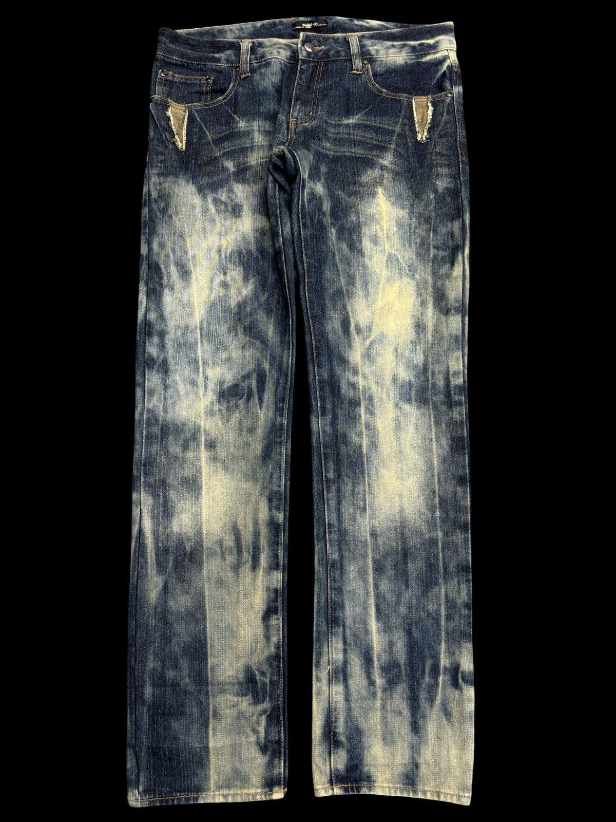 Japanese Brand 💥90s Style💥doublefocus Sick Fades Denim F591 Size US 35 - 1 Thumbnail