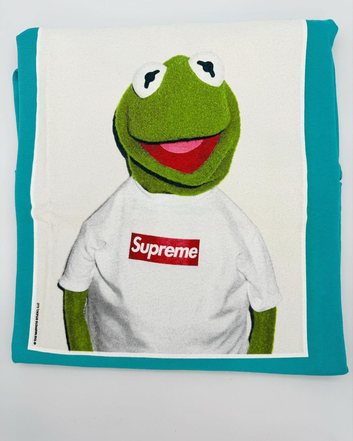 Streetwear × Supreme × Vintage Supreme 2008 Kermit Photo Tee Teal Size M  DSWT NEW RARE | Grailed