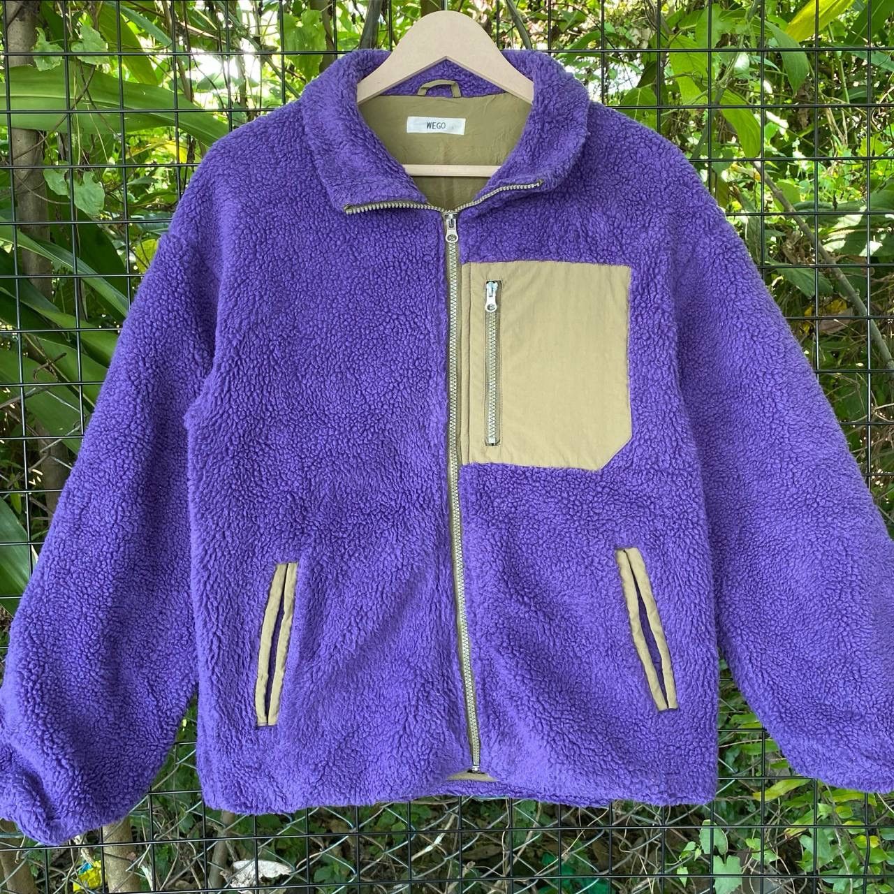 Japanese Brand × Purple Wego Deep Pile Fleece Zipper Jacket Size US M / EU 48-50 / 2 - 2 Thumbnail