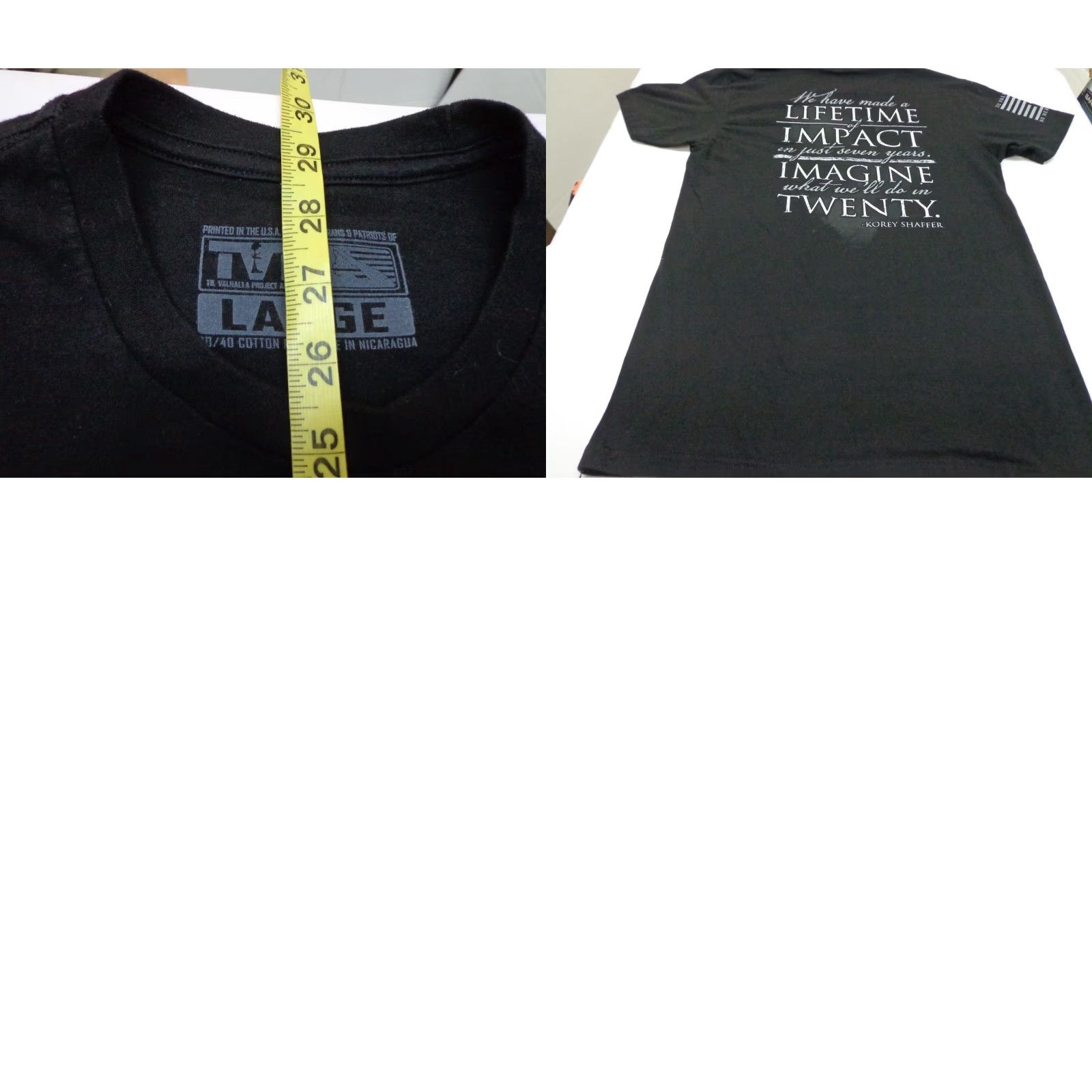 Y/Project Til Valhalla Project T-Shirt Size Large Black Logo Cotton Blend Crew Neck Men L Patriotic 7th Anniversary Size US L / EU 52-54 / 3 - 8 Thumbnail