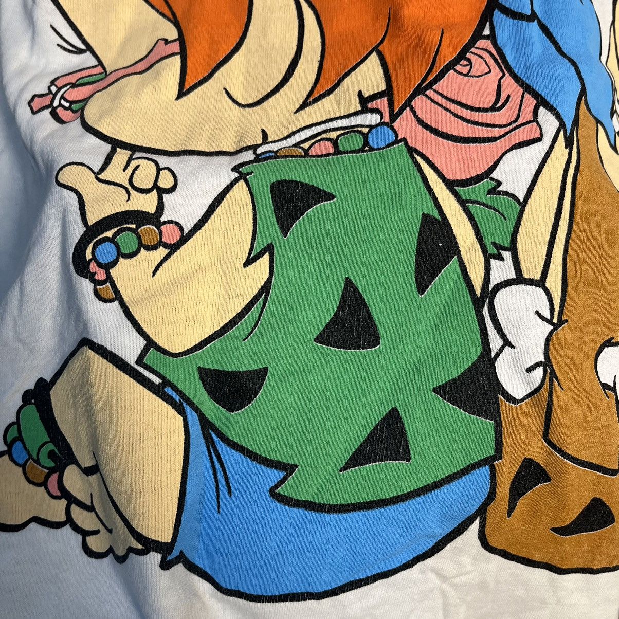 Vintage Vintage 90's Hanna Barbera The Flintstones Shirt Size US L / EU 52-54 / 3 - 14 Thumbnail