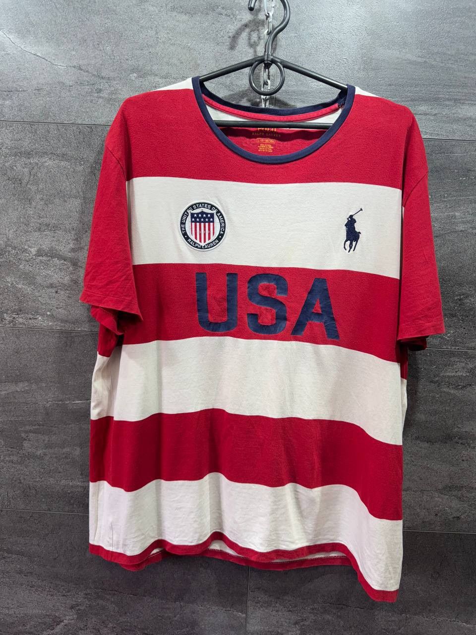 Polo Ralph Lauren × Ralph Lauren Polo Ralph Lauren United States Of America USA T-Shirt Size US L / EU 52-54 / 3 - 1 Thumbnail