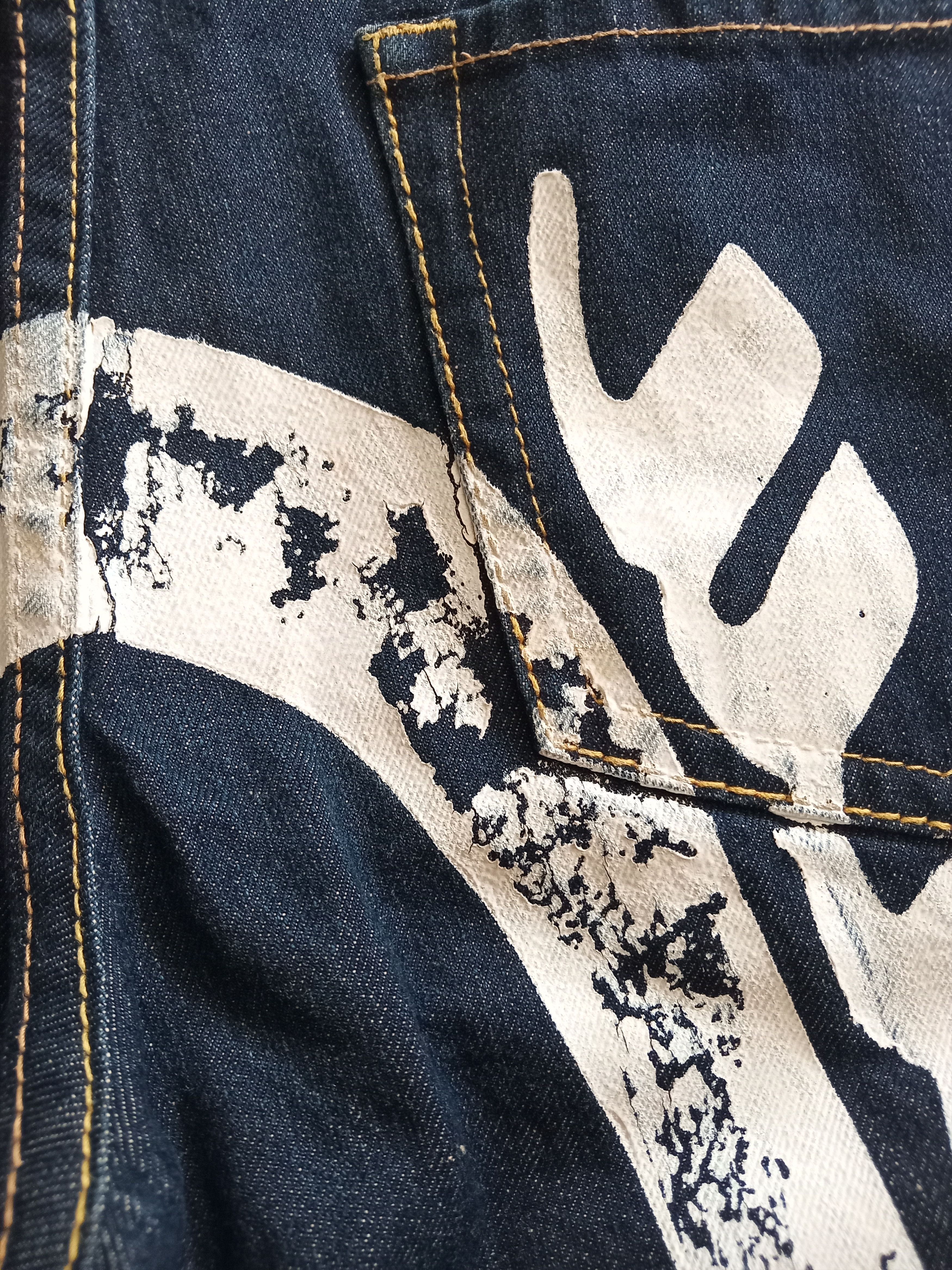 Japanese Brand Vintage💥CO&LU Selvedge Big Daicock Design Jeans Size US 32 / EU 48 - 11 Thumbnail