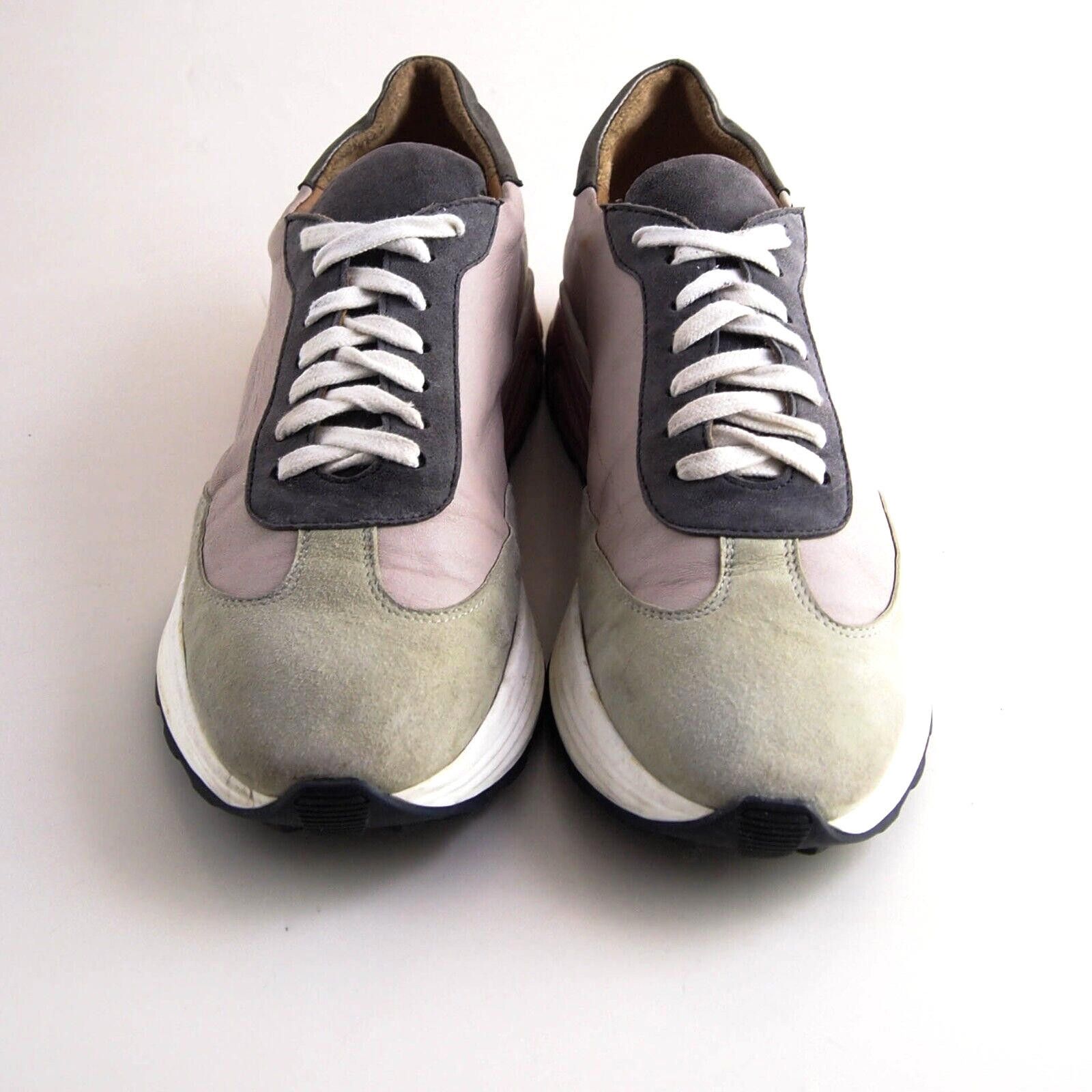 Designer PennyBlack Max Mara Sneakers Pink Gray Leather EU 40 US 10 Size US 10 / IT 40 - 3 Thumbnail