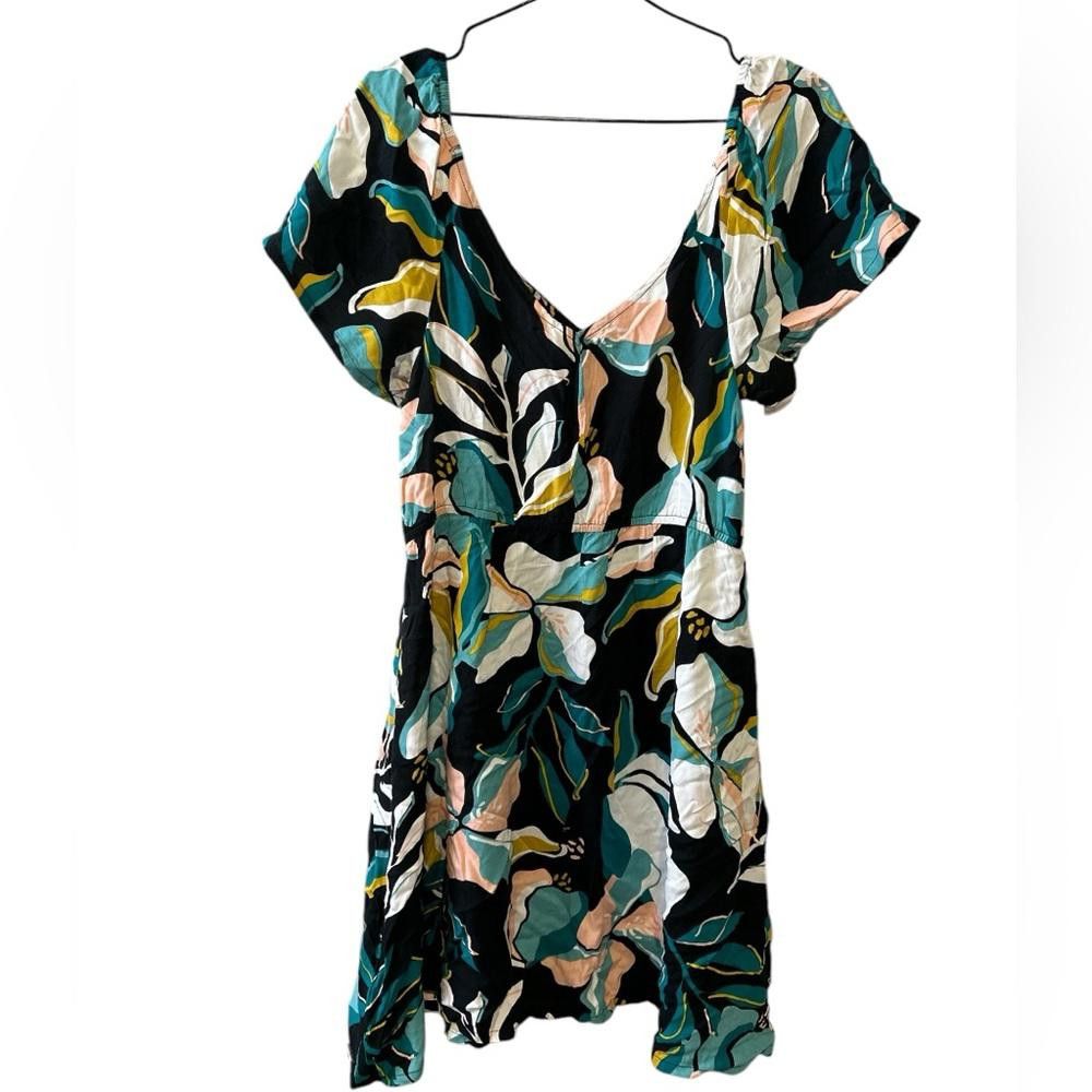 Other Roxy Women's Floral Summer Dress Size L / US 10 / IT 46 - 3 Thumbnail