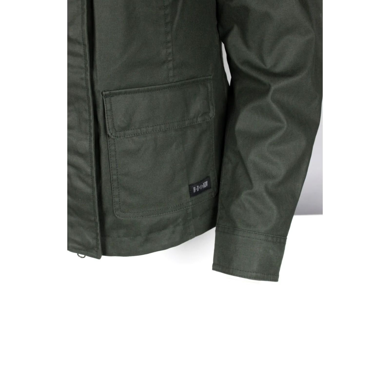 Harley Davidson Harley-Davidson Women's Mesa ADV Waxed Riding Jacket Medium Green Ghost Pads Size M / US 6-8 / IT 42-44 - 4 Thumbnail