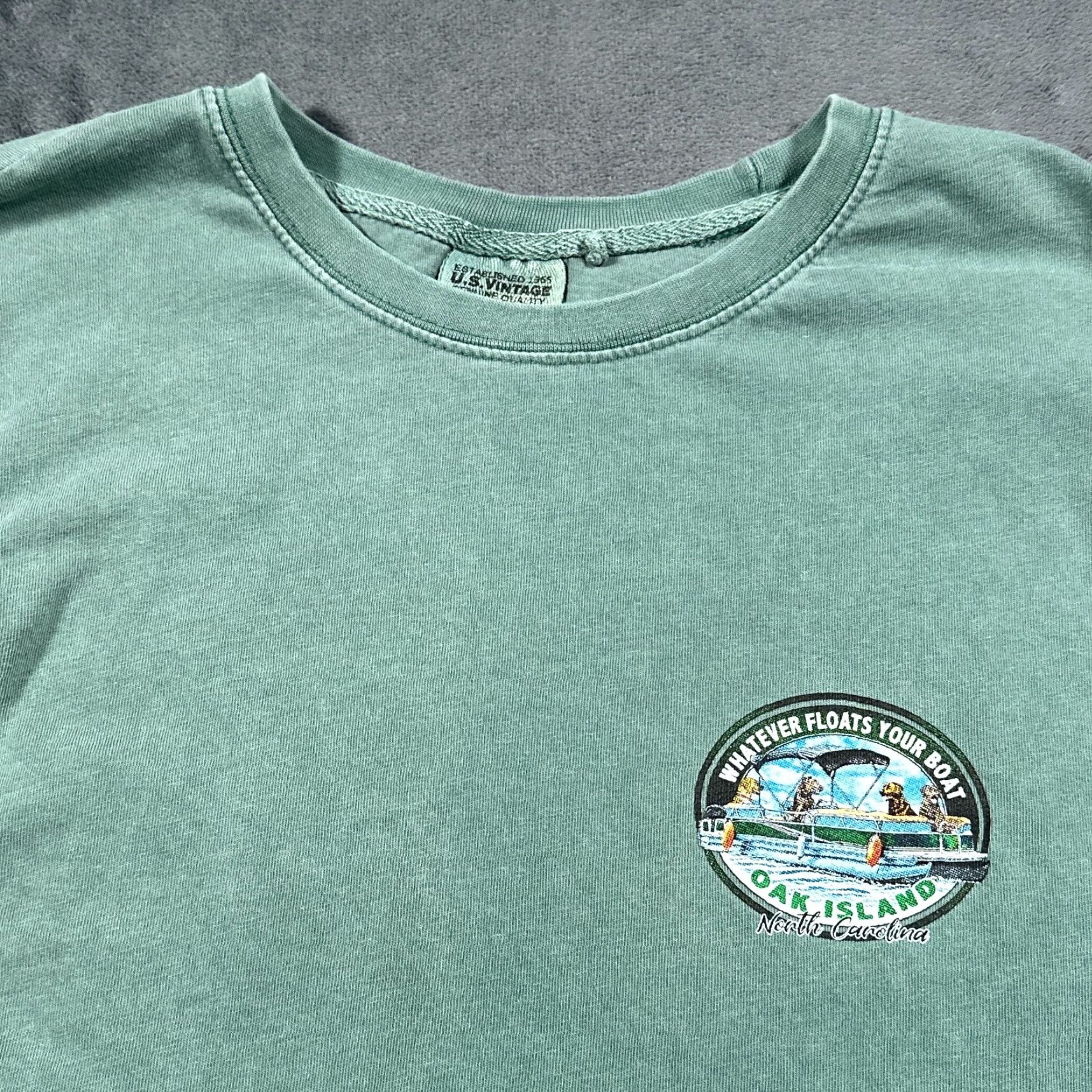 Nautica Pontoon Boat Shirt Dogs Driving Labrador Retriever Party Barge Boating Nautical Size US M / EU 48-50 / 2 - 4 Thumbnail