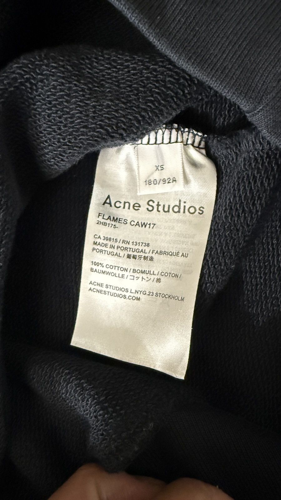Acne Studios Flames CAW17 Cherry Ice Cube Sweatshirt Size US XS / EU 42 / 0 - 8 Thumbnail