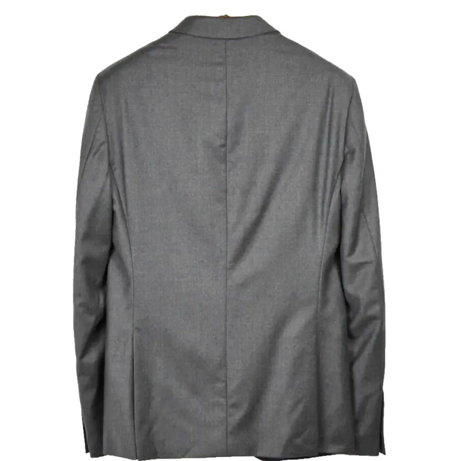 Vintage Zapa Blazer Men's UK 38 Grey Wool Single-Breasted Peak Lapels Buttons Lined Size 38R - 2 Thumbnail