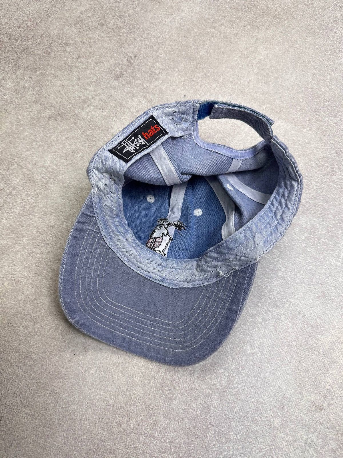Stussy Vintage Stussy Embroidery Denim Cap Rare Os Size ONE SIZE - 4 Thumbnail