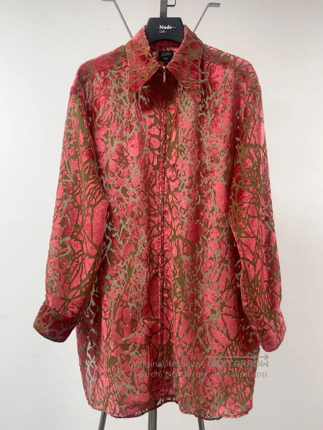 Jean Paul Gaultier jean paul gaultier cracked sheer top. Size L / US 10 / IT 46 - 1 Thumbnail