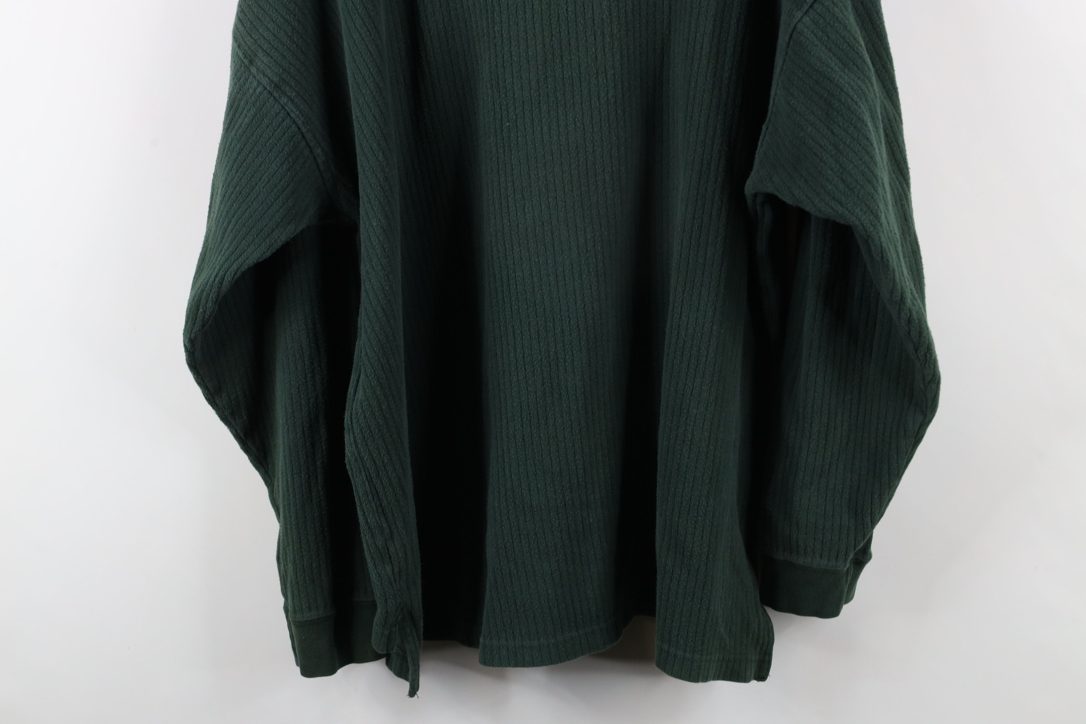 Vintage Vintage 90s Streetwear Ribbed Long Sleeve Henley T-Shirt Size US XXL / EU 58 / 5 - 10 Thumbnail