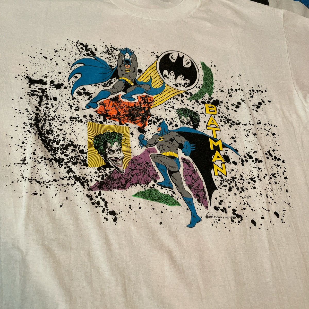DC Comics × Vintage Vintage 1989 Batman & Joker Original DC Comics Tee Size US XL / EU 56 / 4 - 3 Thumbnail