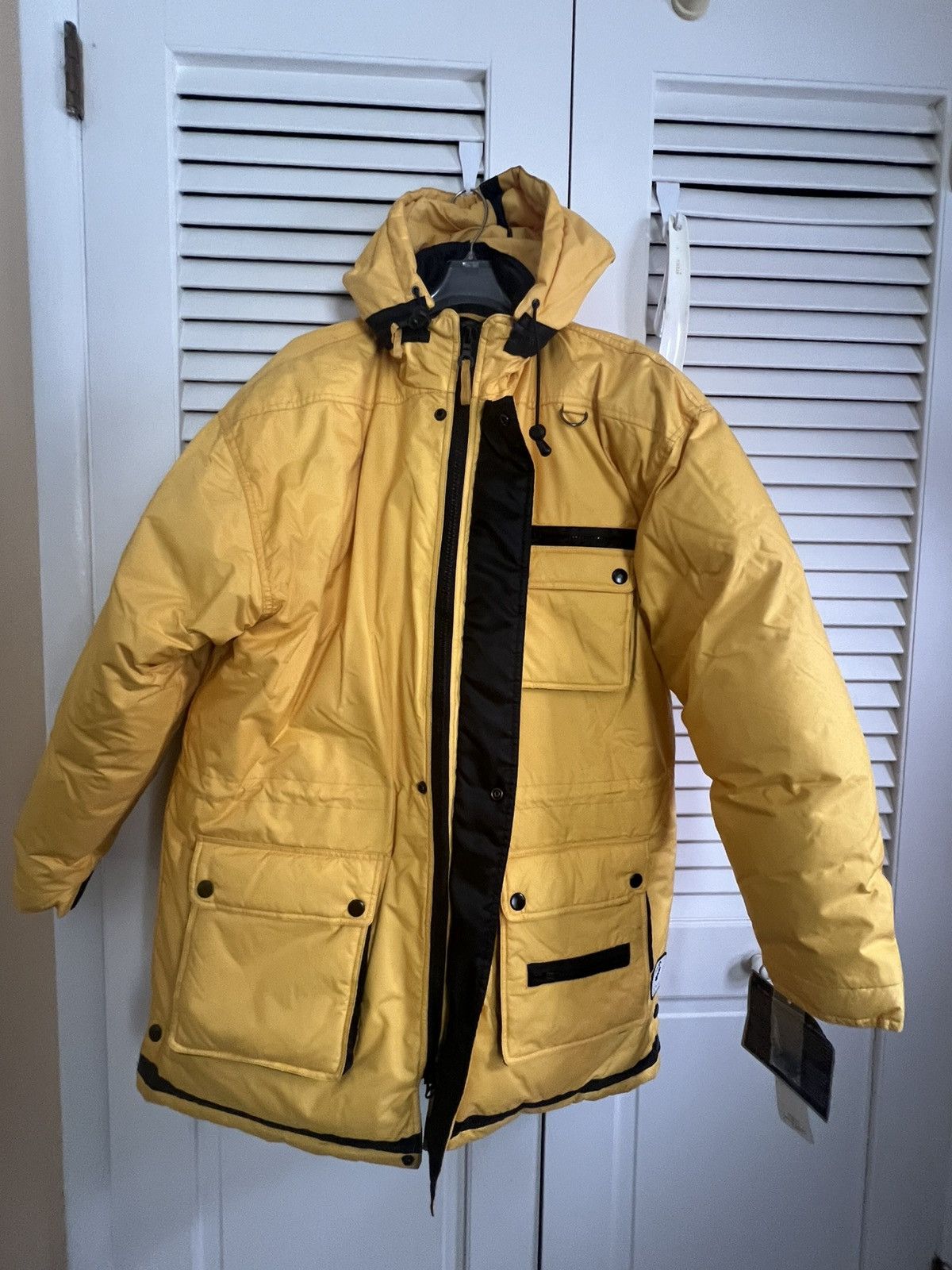 Other Vintage 90s Barometer Yellow Down Parka (NWT) Size US L / EU 52-54 / 3 - 1 Thumbnail