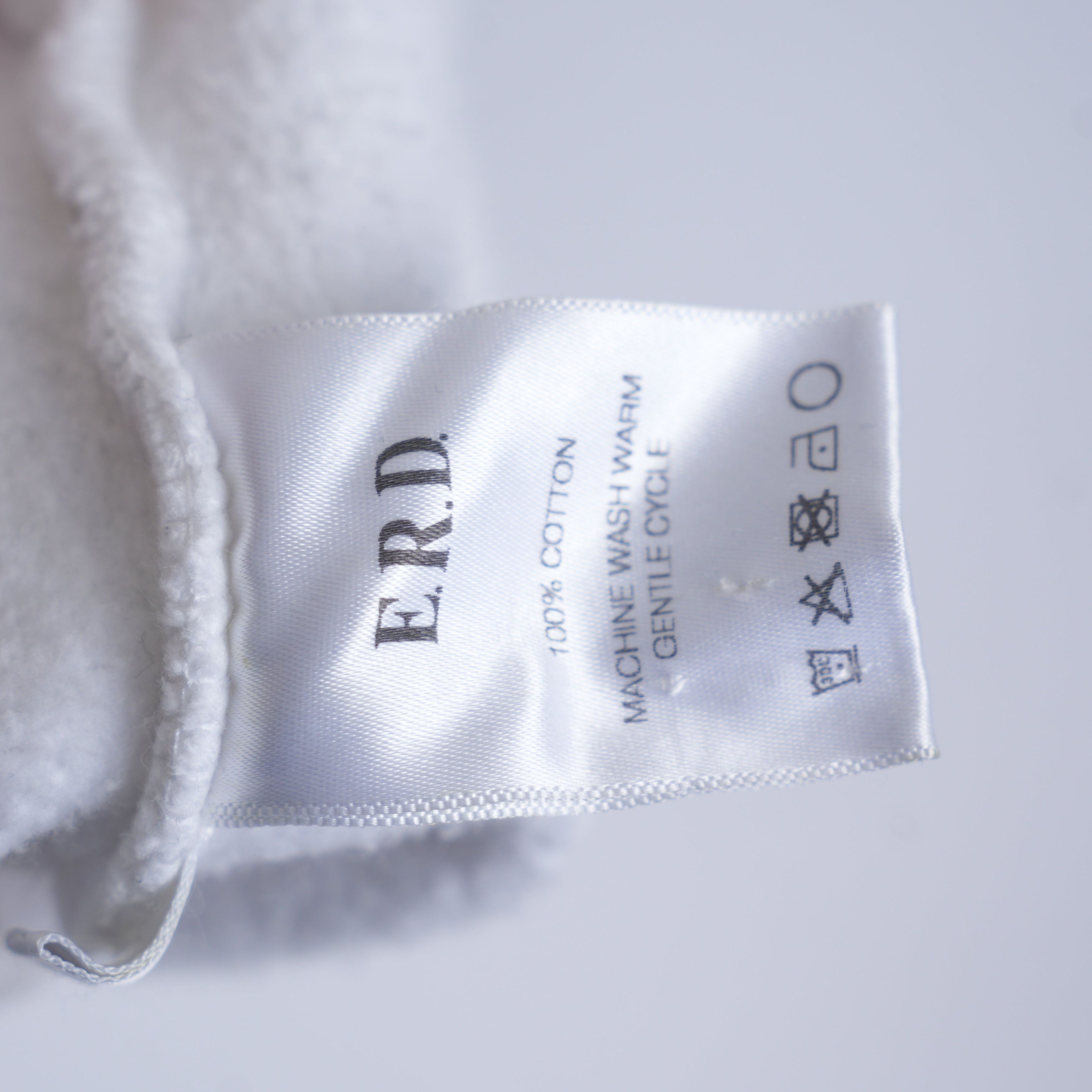 Enfants Riches Deprimes ERD X INDICATES PRIOR DAMAGE WHITE HOODIE Size US XL / EU 56 / 4 - 7 Thumbnail