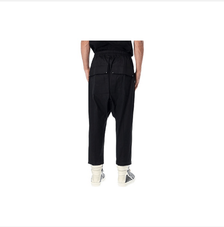 Rick Owens Rick Owens SS22 Black Drawstring Cropped Pants Men's Size 48 Size US 32 / EU 48 - 6 Thumbnail