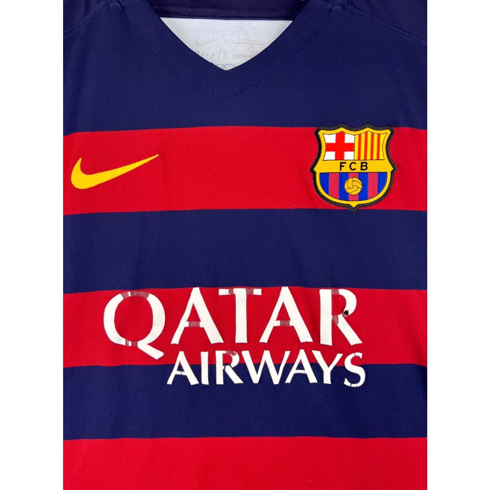 Nike Nike Soccer Jersey Adult L Blue Nike Dri-Fit Football Club Barcelona 2015 Soccer Jersey Mens Regular Short Sleeve Solid 100% Polyester Flagship Style Size US L / EU 52-54 / 3 - 5 Thumbnail