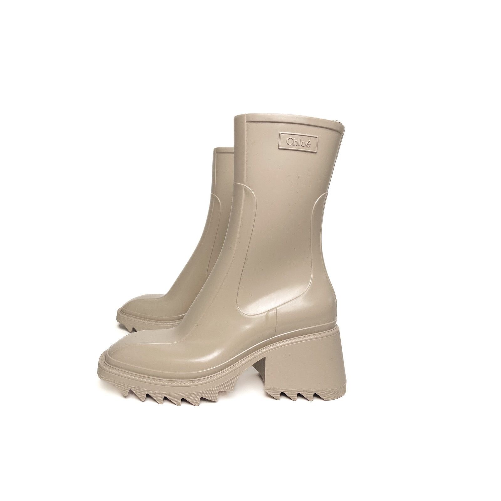 Chloe Grey Rubber Boots Size US 8.5 / IT 38.5 - 6 Thumbnail
