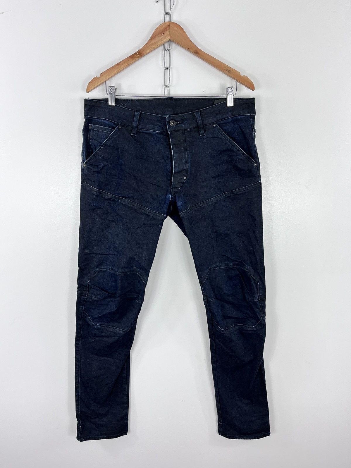 G-Star G-Star Raw Jeans Double Knee Zip Pockets Dark Navy Size 33 Size US 33 - 1 Thumbnail